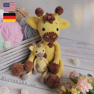 Crochet giraffe pattern / amigurumi plush baby toy tutorial / diy best gift