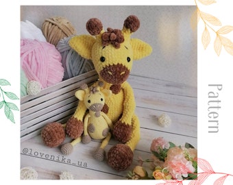 Crochet giraffe pattern / amigurumi plush baby toy tutorial / diy best gift