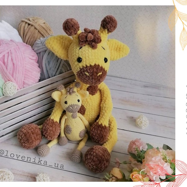 Crochet giraffe pattern / amigurumi plush baby toy tutorial / diy best gift