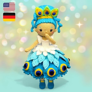 crochet peacock dress Peacock Princess Dress Blanket Crochet Pattern PDF Instant Download Instructions, Toddler, Child, Adult Sizes
