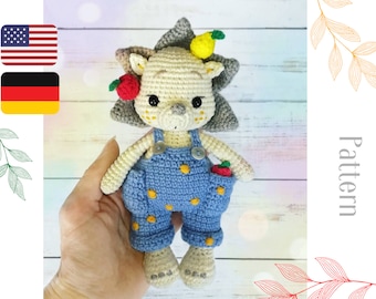 Häkelanleitung Igel, Amigurumi Spielzeug Anleitung auf Deutsch und Englisch