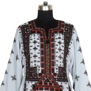 BDR023 Vintage Afghan embellishment antique Kuchi dress tribal bib with embroidery dress Vintage handmade Kuchi dress traditional embroidery