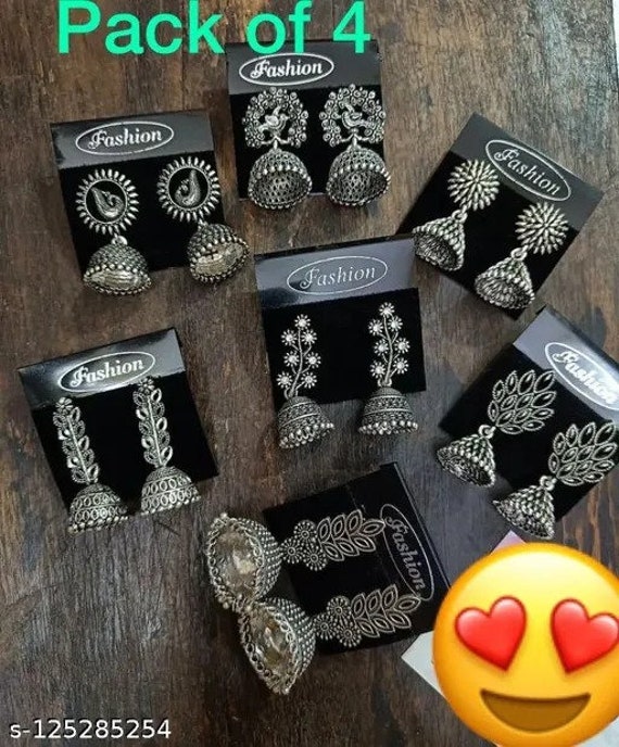 Oxidised earrings cheap under 50