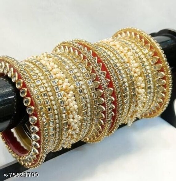 Dulhan bangles set with price clearance