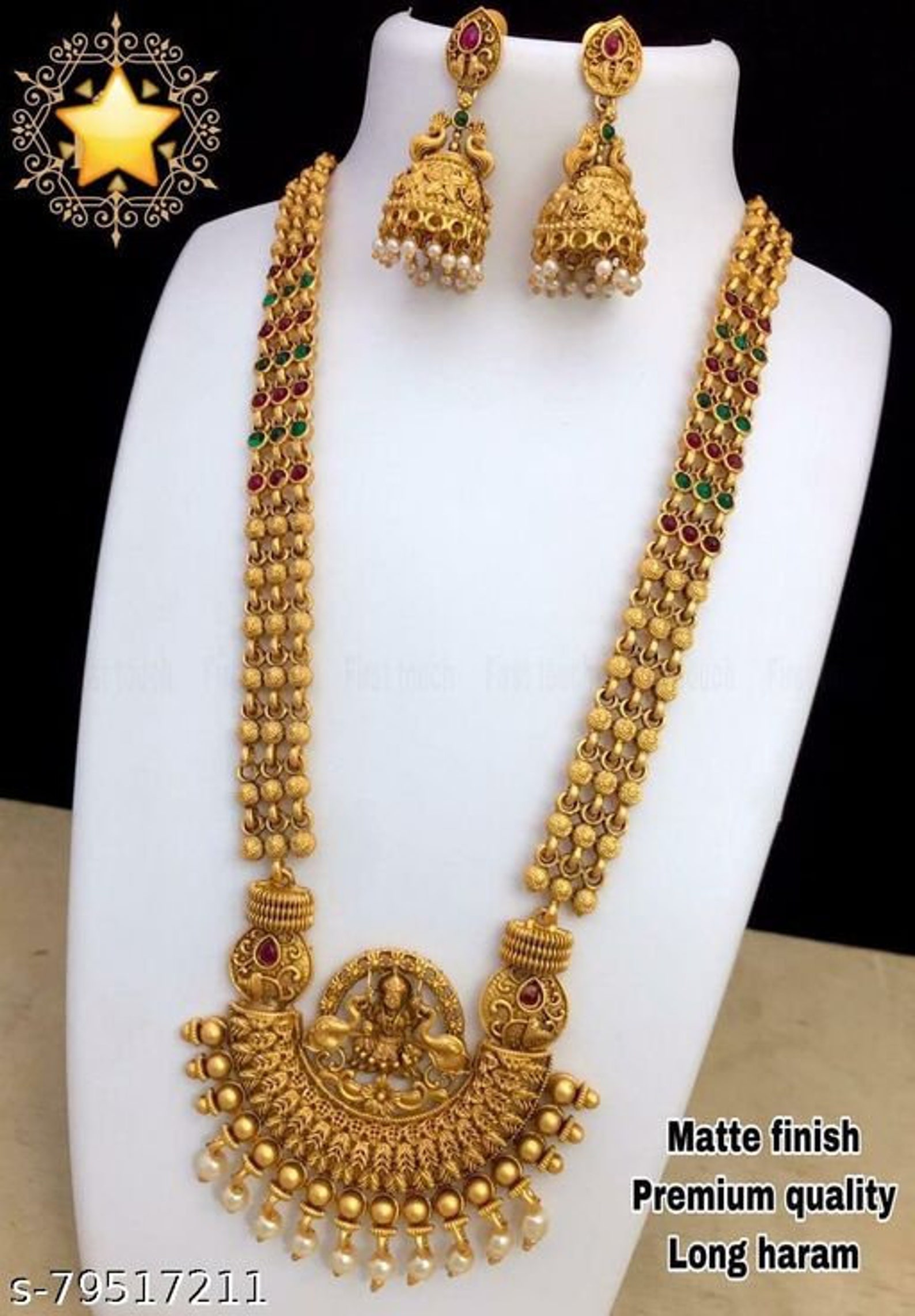 Beautiful Temple Necklace Set /south Indian Women Jewellery/ Etsy