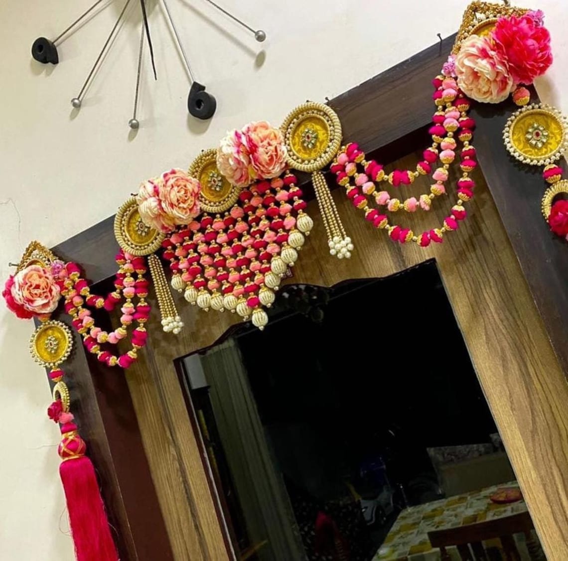 Artificial Marigold Flower Toran Garlands Door Hanging Valance Etsy