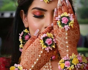 Flower Jewelry for Haldi - Etsy
