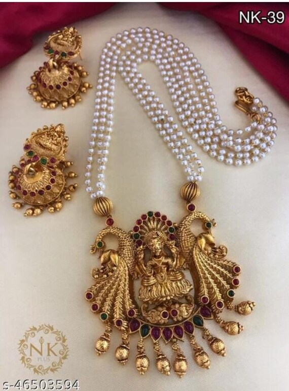 Pearl shop temple jewellery