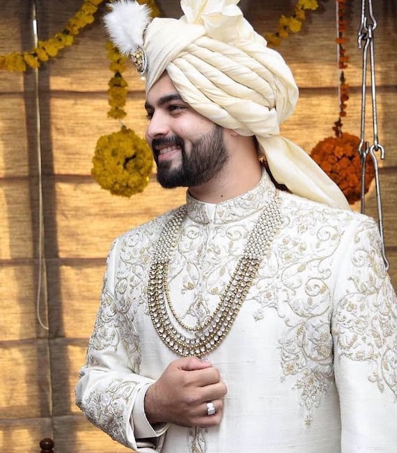 Designer Groom Necklace Dulha Necklace Sherwani Mala Wedding
