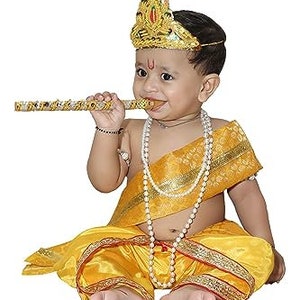 Little krishna clearance dhoti dupatta set