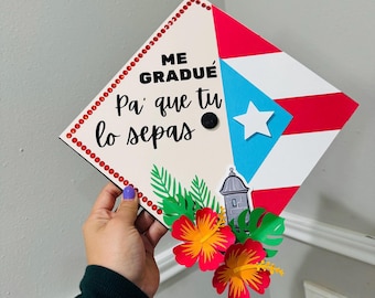 Birrete con tematica de Puerto Rico