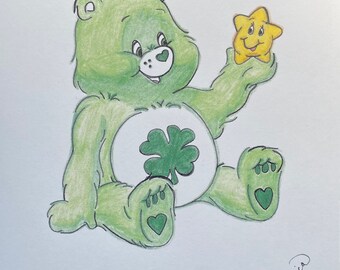 Vintage Care Bear Illustration