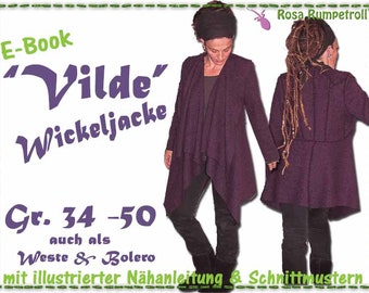 Nähanleitung Damen Wickeljacke "VILDE"