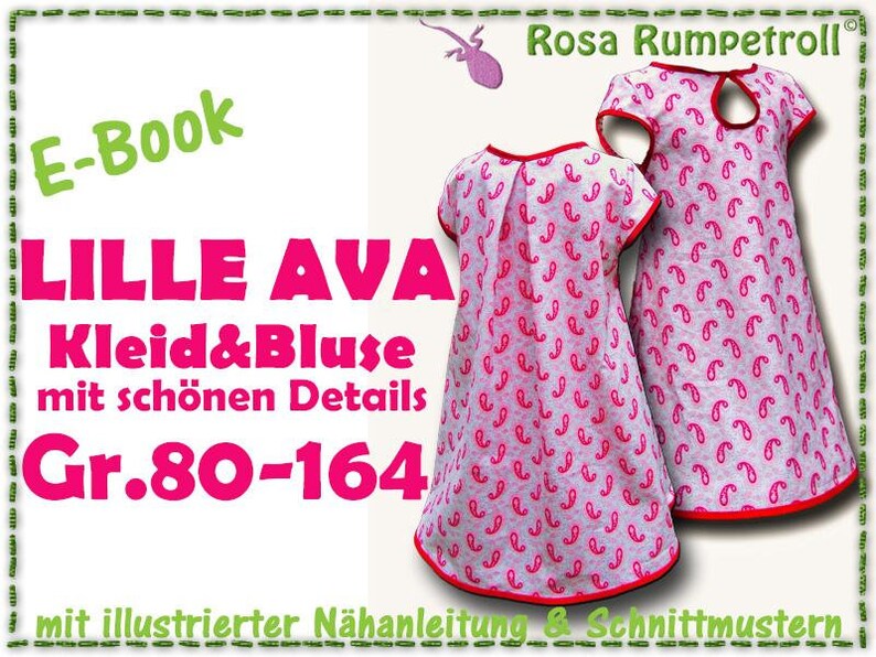 Nähanleitung Mädchenkleid&Tunika LILLE AVA Bild 1