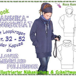 Nähanleitung Damen-Longsweat ANNIKA Gr.32-52 Bild 1