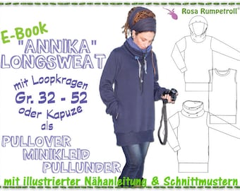 Nähanleitung Damen-Longsweat "ANNIKA" Gr.32-52