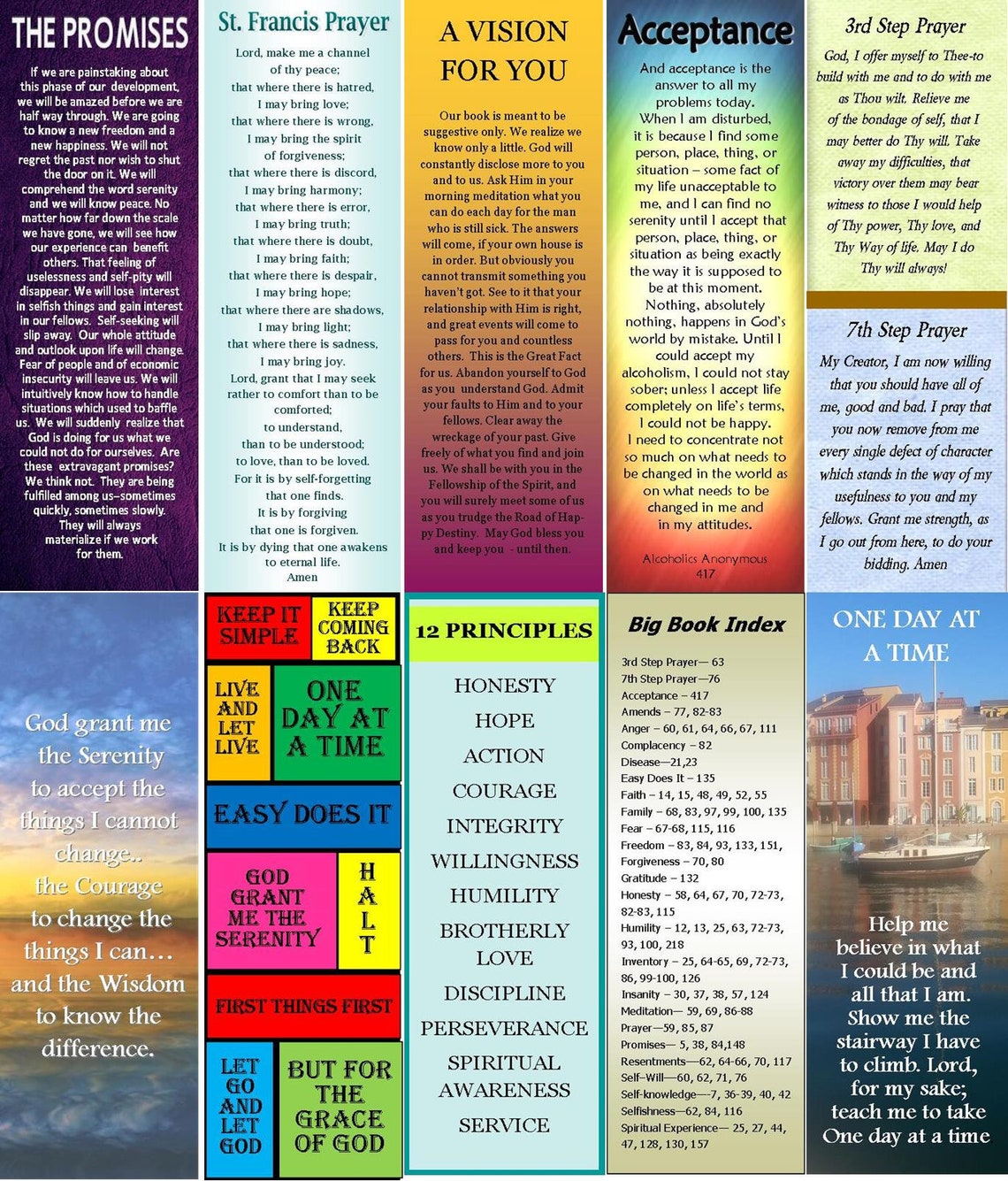 Alcoholics Anonymous 12 Steps Book