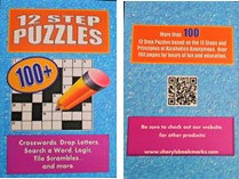 Alcoholics Anonymous/12 Step Recovery Puzzle Book Over 100 Puzzles