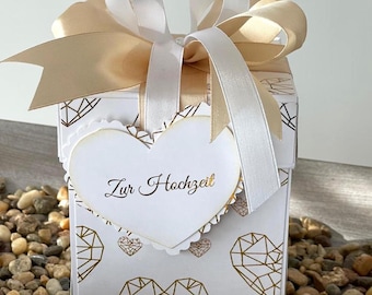 Explosion box - wedding - with congratulations - money gift wedding present