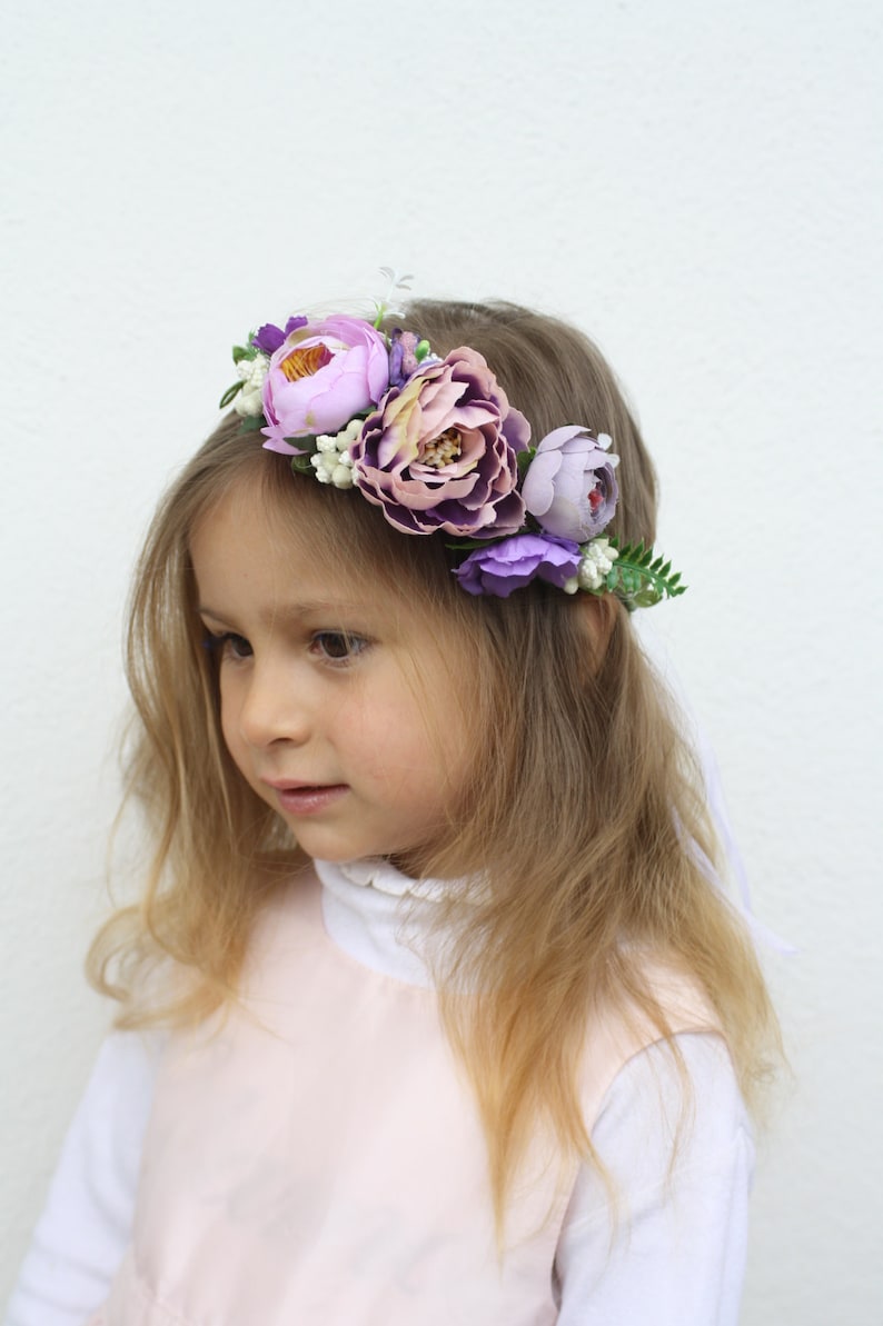 flower girl headband Succulent Flower Crown wedding wreath floral crown Boho style floral crown Holo crown girls flower crown Boho