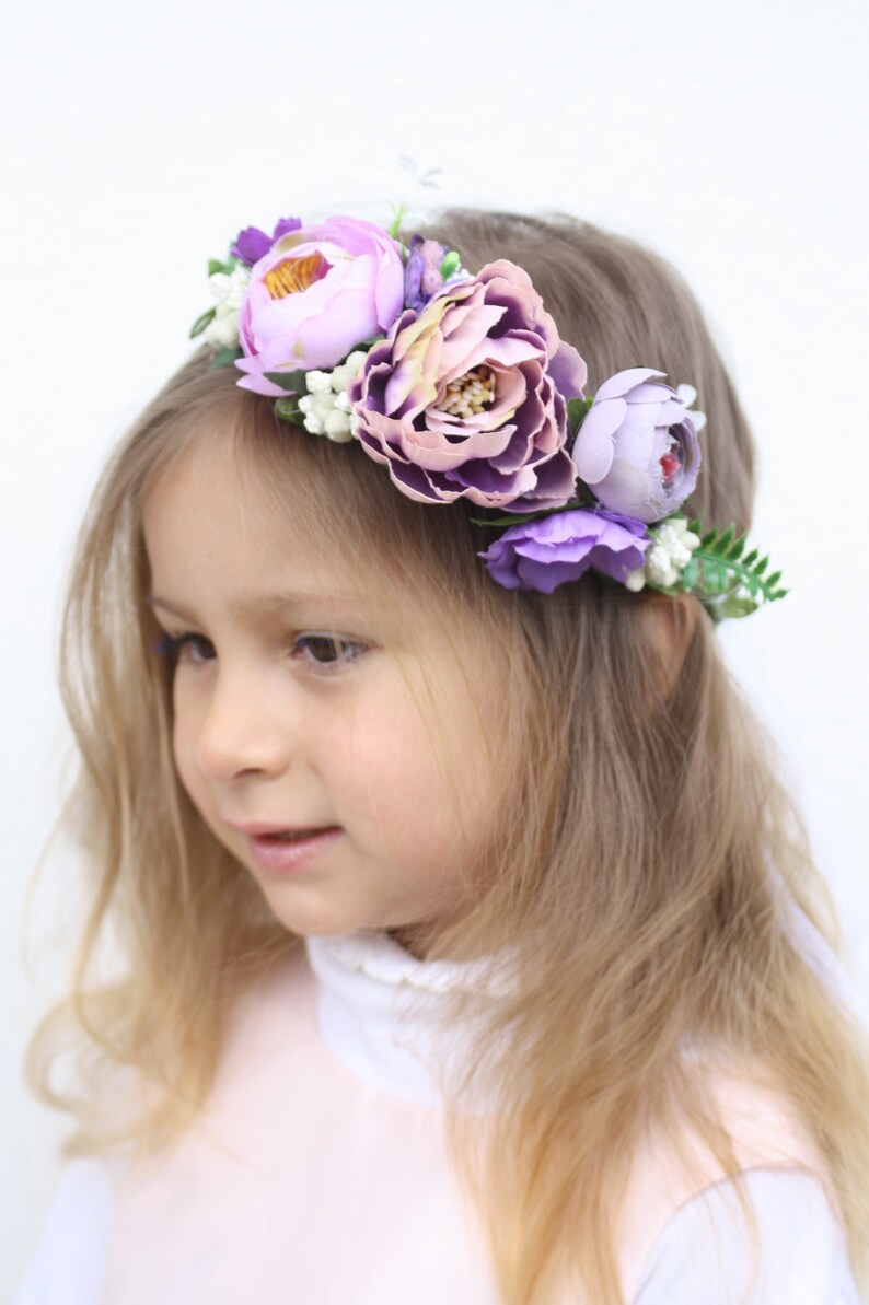 flower girl headband Succulent Flower Crown wedding wreath floral crown Boho style floral crown Holo crown girls flower crown Boho