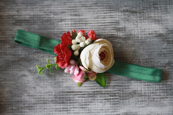 baby shower head flowers