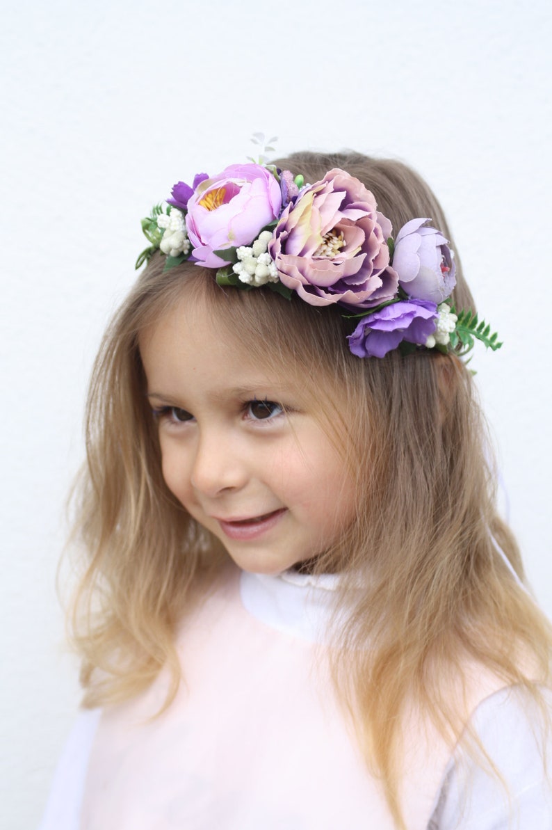 flower girl headband Succulent Flower Crown wedding wreath floral crown Boho style floral crown Holo crown girls flower crown Boho