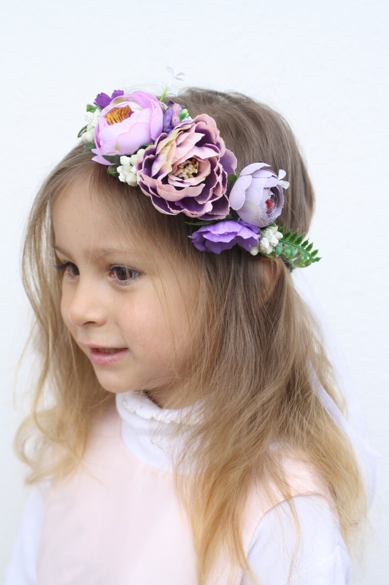 flower girl headband Succulent Flower Crown wedding wreath floral crown Boho style floral crown Holo crown girls flower crown Boho