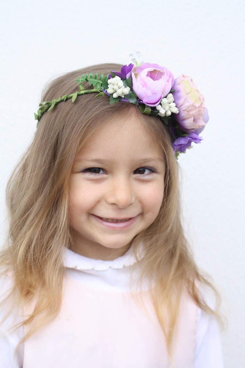 flower girl headband Succulent Flower Crown wedding wreath floral crown Boho style floral crown Holo crown girls flower crown Boho