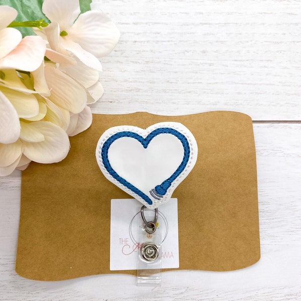 Ultrasound Heart Badge Reel, Interchangeable Badge Topper, Ultrasound Tech Badge Topper, Ultrasound Badge Buddy, Cute Ultrasound Badge Bling