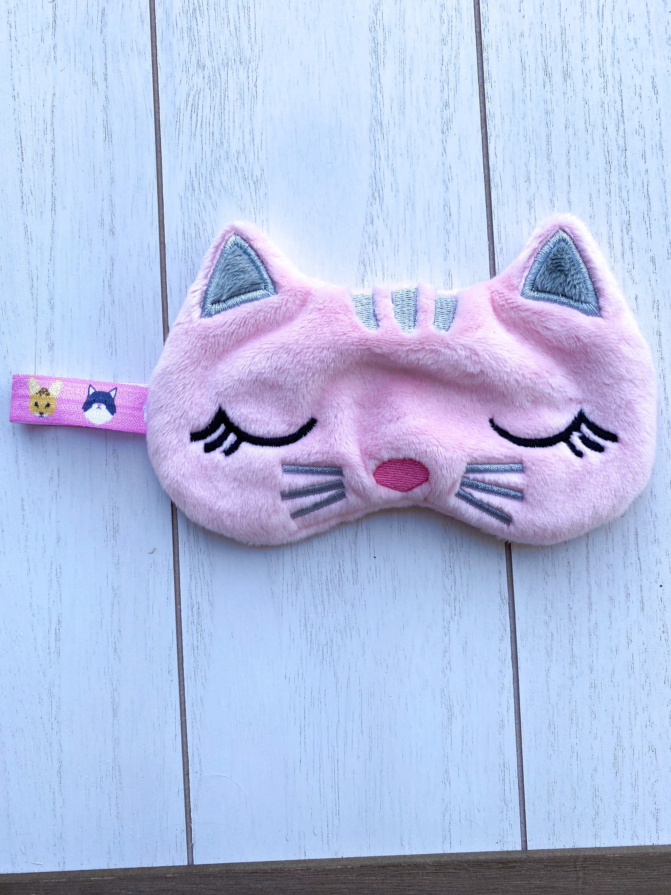 Childrens Sleep Mask Childrens Gift Cat Sleep Mask Cat Etsy