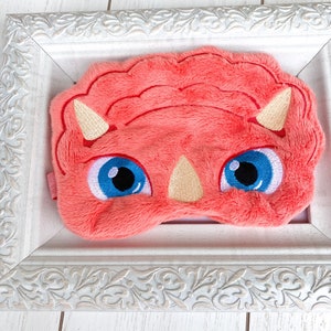 Pink Dinosaur Sleep Mask, Children’s Sleep Mask, Gift for Kids