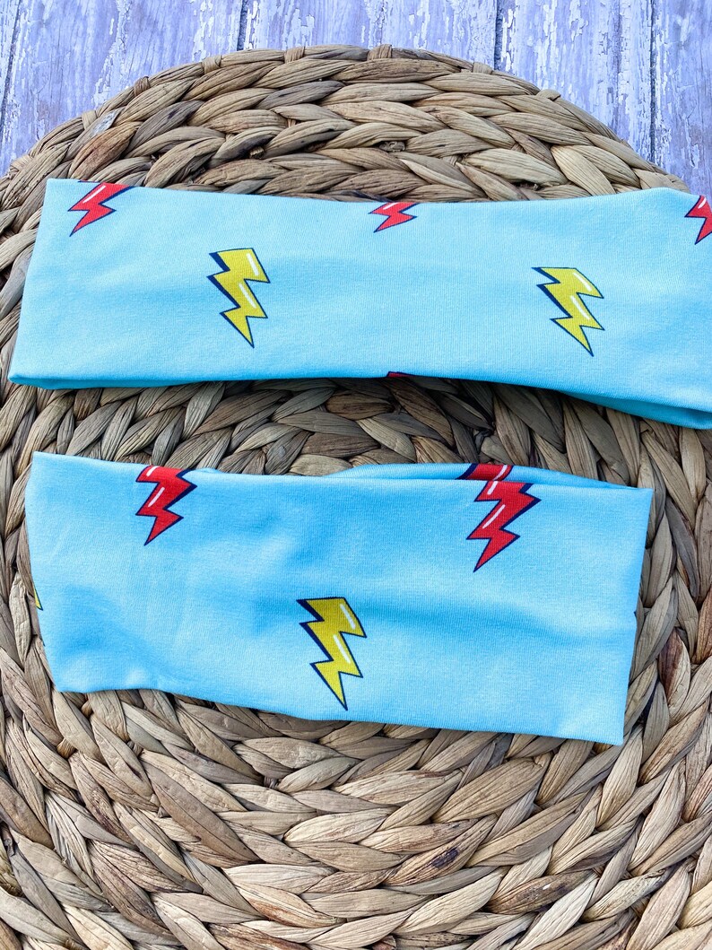 Mommy and Me Lightning Bolt Headband Twisted Headband Etsy UK