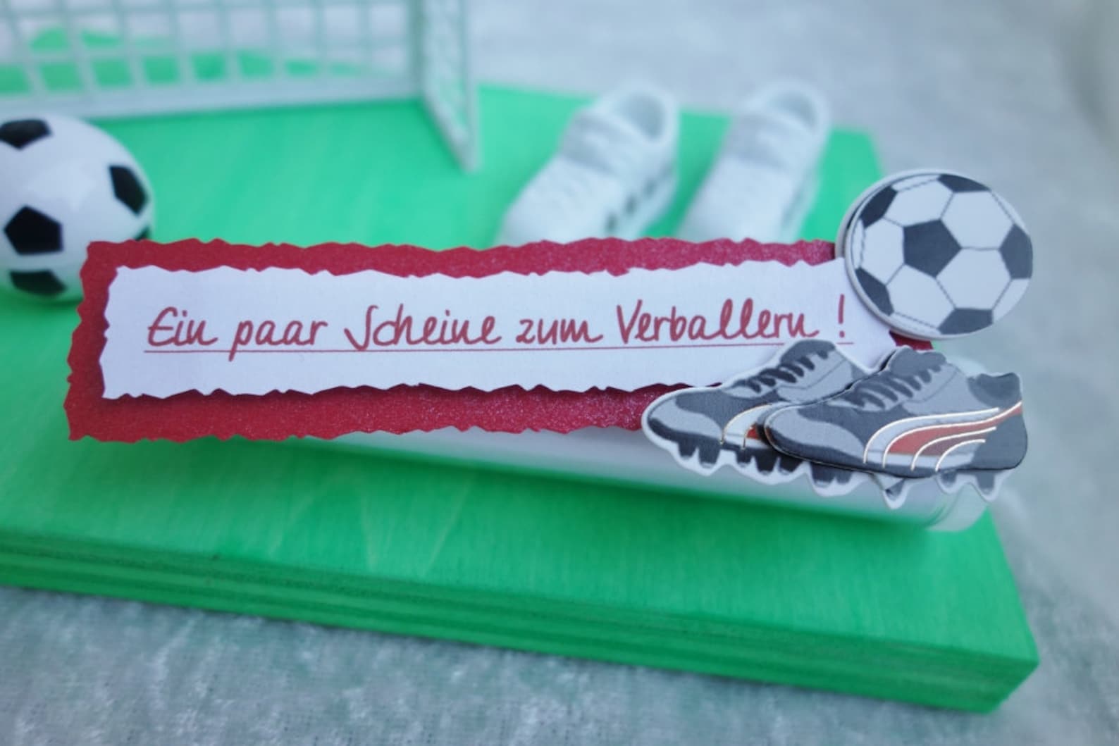 Gutschein/Geldgeschek für FußballFan Etsy.de