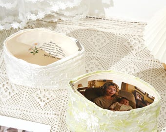 Neceser personalizado con foto y texto. Bolso con forro personalizado con foto. Regalo de boda para la madre de la novia. 2603171