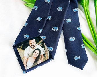 Custom Photo Tie Gift for Dad Fathers Day Gift Wedding Gift for Dad New Dad Gift  Custom Ties Personalized Photo Tie Wedding Gifts 24073001