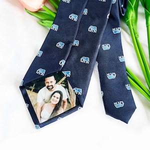 Custom Photo Tie Gift for Dad Fathers Day Gift Wedding Gift for Dad New Dad Gift  Custom Ties Personalized Photo Tie Wedding Gifts 24073001