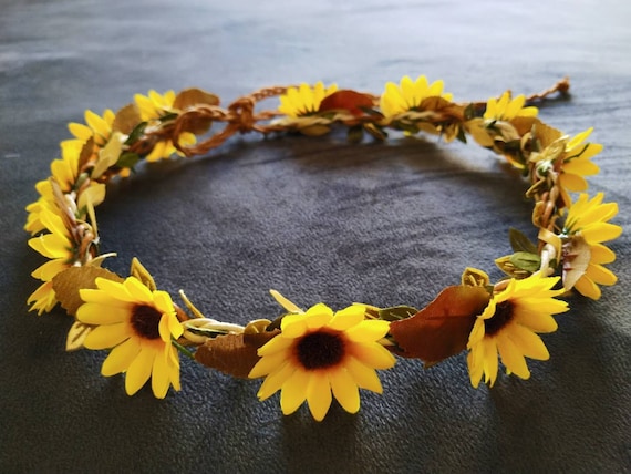 baby girl sunflower headband