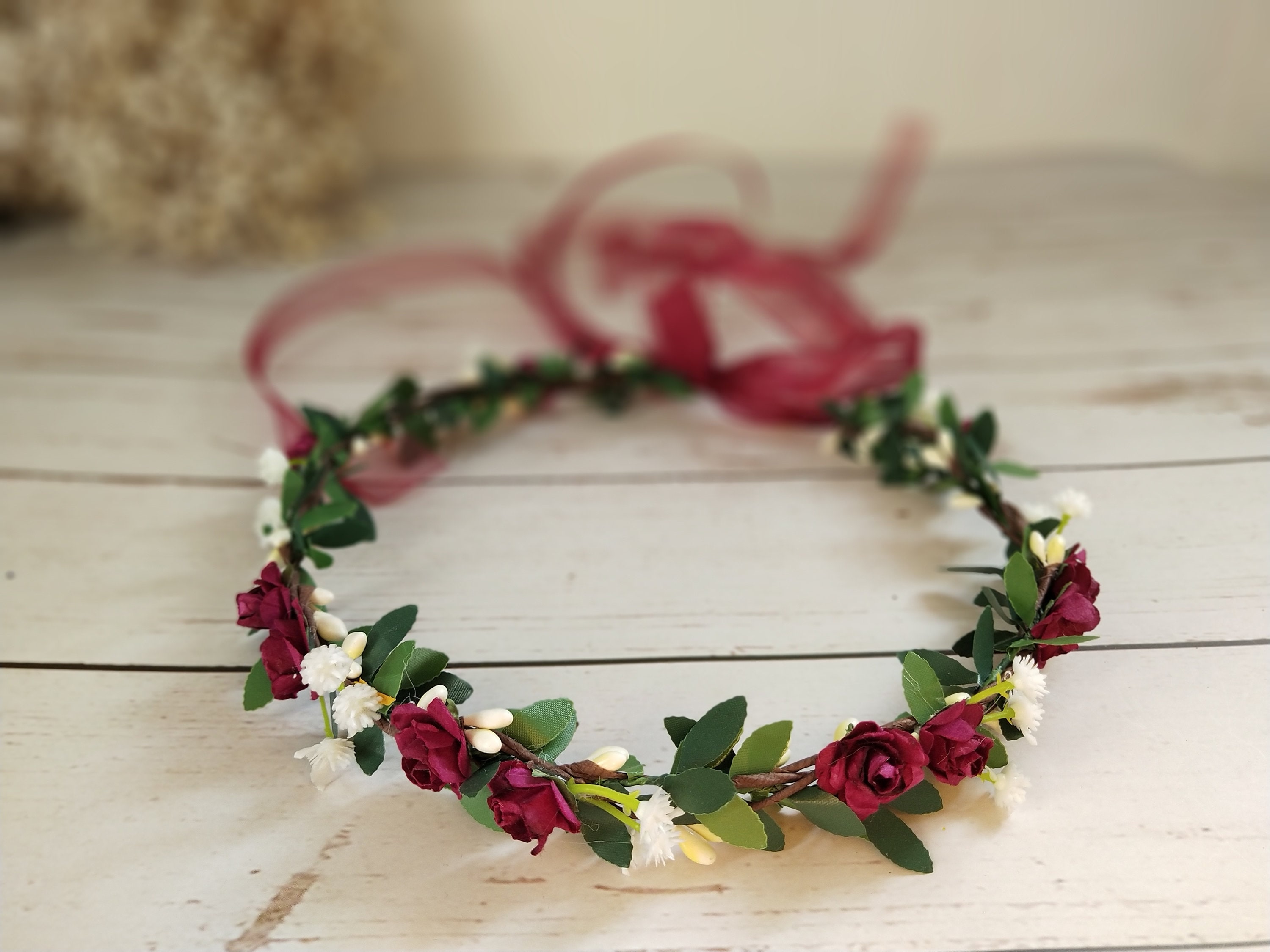 柔らかい headpiece girl Flower - 日本 Etsy ヘアアレンジ