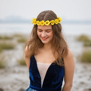 Bridal headpiece. mommy and me floral crown. Flower girl crown. Newborn Flower Crown. Flower girl headband. Floral crowns. Flower headband. image 2