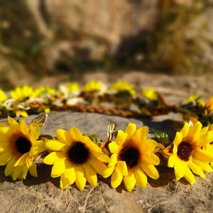infant sunflower headband