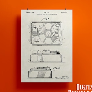 Tourne-disque - 1950 (impression numérique haute qualité) ivoire, cuivre et or - 2 x 3 (4 x 6, 8 x 12, 10 x 15, 12 x 18, 16 x 24, 20 x 30, 24 x 36...)