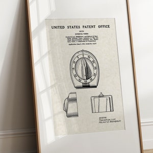 Peut inclure: Une illustration en noir et blanc d'un brevet pour une minuterie d'intervalle. Le brevet concerne un appareil qui peut être utilisé pour chronométrer des intervalles de temps. Le brevet est daté du 9 juin 1931, et l'inventeur est Frederick Lux et Helmut D. Becksmann.