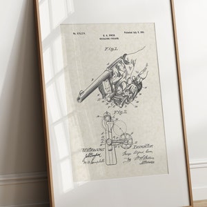 Revolver - 1901 (Free Shipping) Large Unframed 8.5x11 Patent Print