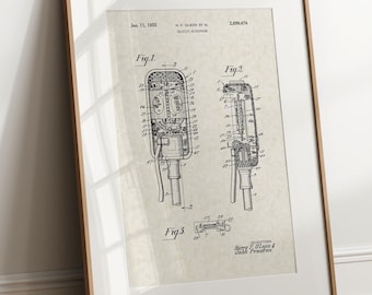 Microphone (Ribbon) - 1955 (Free Shipping) Large Unframed 8.5x11 Patent Print