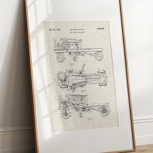 Road Machine - 1932 (Free Shipping) Large Unframed 8.5x11 Patent Print