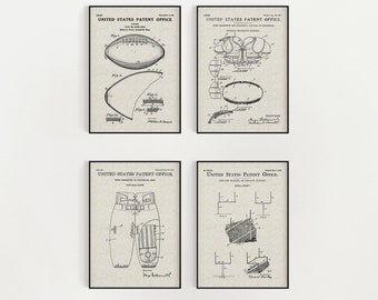 Football Fanatic Bundle (Free Shipping) Large Unframed 8.5x11 Patent Prints