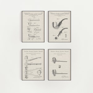 Pipe Bundle (Free Shipping) Large Unframed 8.5x11 Patent Prints