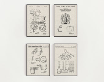 Kitchen Bundle (Free Shipping) Large Unframed 8.5x11 Patent Prints