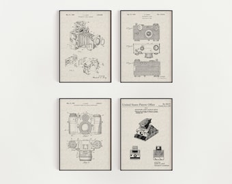 Classic Camera and Photography Bundle (Free Shipping) Large Unframed 8.5x11 Patent Prints